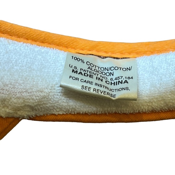 Ocean Yachts Visor Womens Hat 2004 Yellow Orange Y2K Era Nearly Vintage Age - Picture 7 of 8